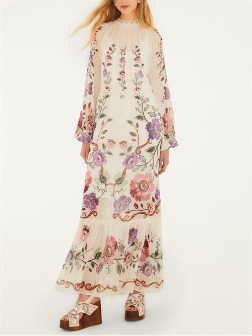 Rococo dress FARM RIO | 345530ROCOCOFLOWERSCREAM26091